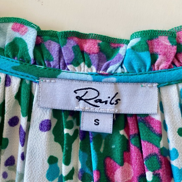 NWOT RAILS Juni Floral Tie Waist Midi Dress - Picture 8 of 11